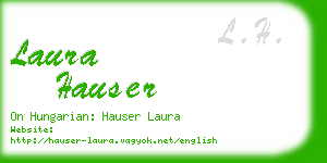 laura hauser business card